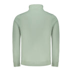 Norway 1963 Verde cotton men's sweatshirt with ribbed cuffs and crew neck, casual and comfortable apparel.
