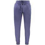 Norway 1963 blue cotton men's track pants with elastic waistband and side pockets, casual athletic wear.