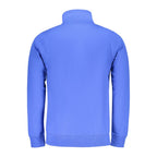 Norway 1963 blue cotton men's sweatshirt with crew neck and long sleeves, casual style.