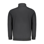 Norway 1963 black cotton men's sweatshirt with crew neck and long sleeves, casual style for everyday wear.