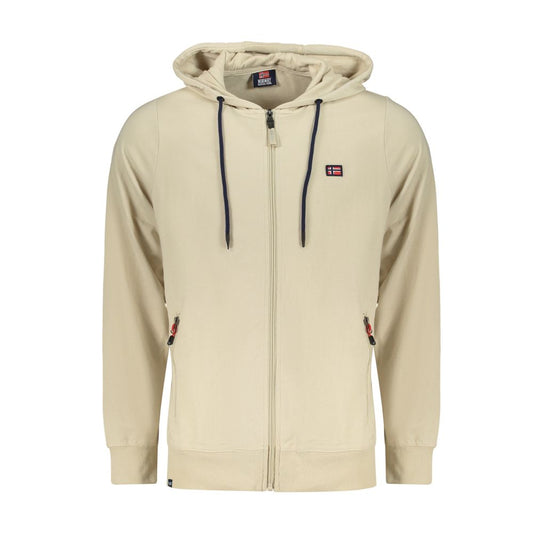 Norway 1963 Beige Cotton Men's Hooded Sweatshirt Norway 1963