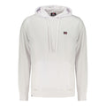 Norway 1963 Bianco cotton men's sweatshirt with crew neck and long sleeves, featuring a simple, classic design.