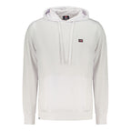 Norway 1963 Bianco cotton men's sweatshirt with crew neck and long sleeves, featuring a simple, classic design.
