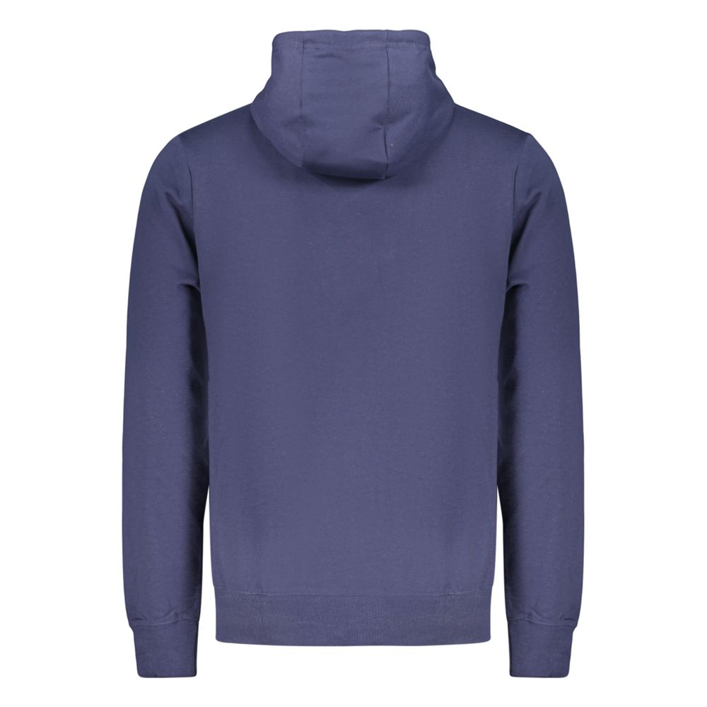 Norway 1963 blue cotton men's hoodie featuring a comfortable fit and casual style, with a front pocket and hood.