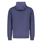 Norway 1963 blue cotton men's hoodie featuring a comfortable fit and casual style, with a front pocket and hood.
