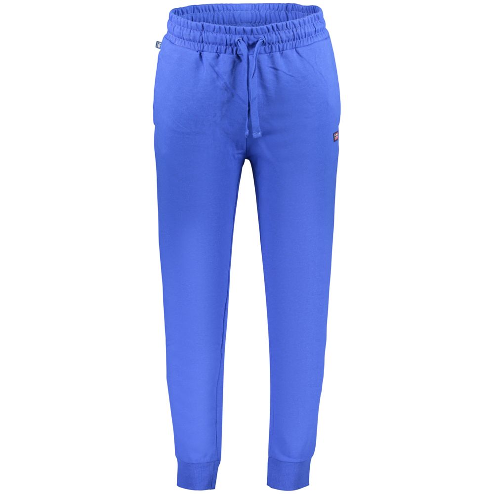 Norway 1963 men's blue cotton sports trousers displayed, featuring a relaxed fit and casual design for comfortable everyday wear.