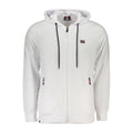 Norway 1963 white cotton men's sweatshirt hoodie with a relaxed fit and ribbed cuffs, casual streetwear style.