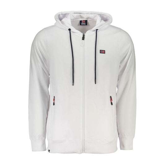 Norway 1963 White Cotton Men's Sweatshirt Hoodie Norway 1963