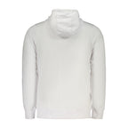 White cotton men's sweatshirt hoodie by Norway 1963, featuring a comfortable fit and classic design.