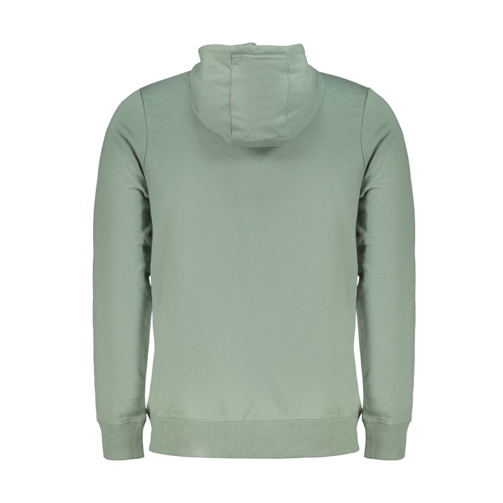 Norway 1963 Verde cotton men's sweatshirt featuring a crew neck and long sleeves, displayed flat on a white background.