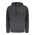 Black cotton men's sweatshirt by Norway 1963 with a classic fit and simple design, shown on a plain background.