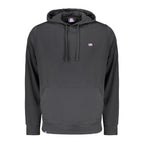 Black cotton men's sweatshirt by Norway 1963 with a classic fit and simple design, shown on a plain background.