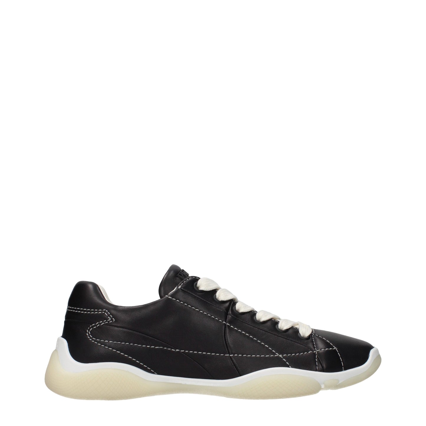 Prada Black Leather Sneakers Prada