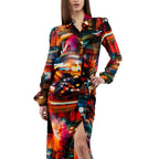 Moschino Multicolor Viscose Casual Dress - Eljoys Fashion 