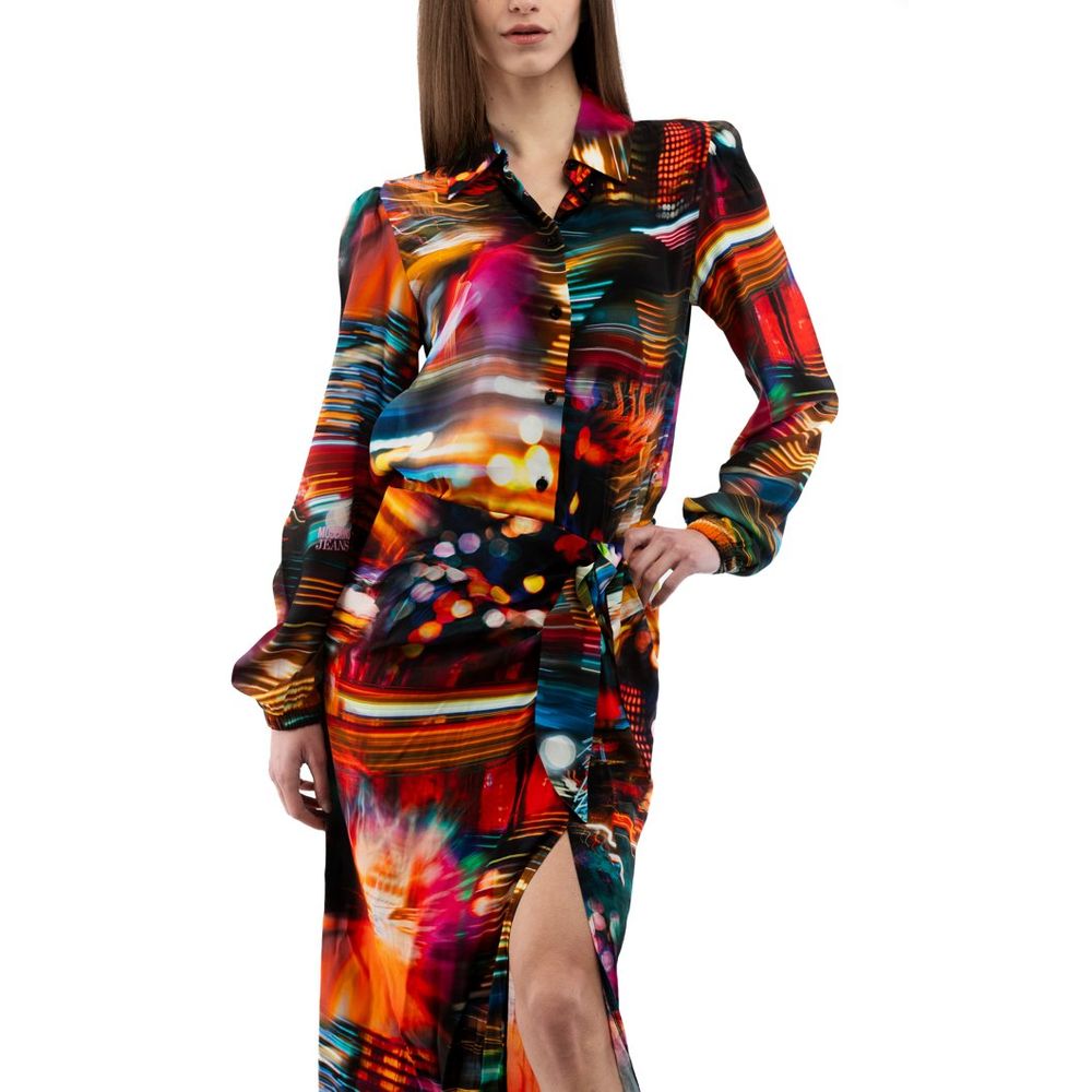 Moschino Multicolor Viscose Casual Dress - Eljoys Fashion 