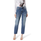 Gas Blue Cotton Straight-Leg Jeans Gas