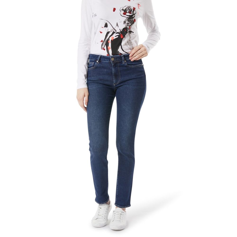 Gas Blue Cotton Slim Fit Jeans - Eljoys Fashion 