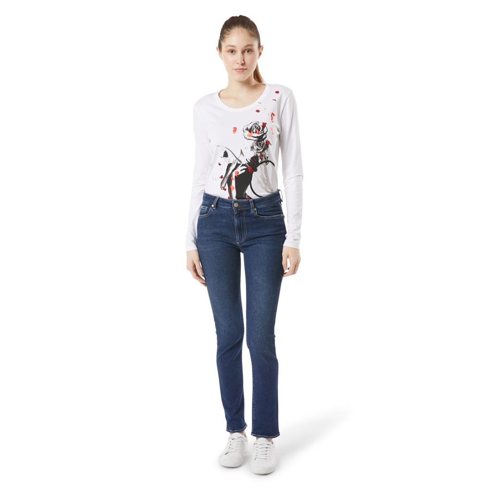 Gas Blue Cotton Slim Fit Jeans - Eljoys Fashion 
