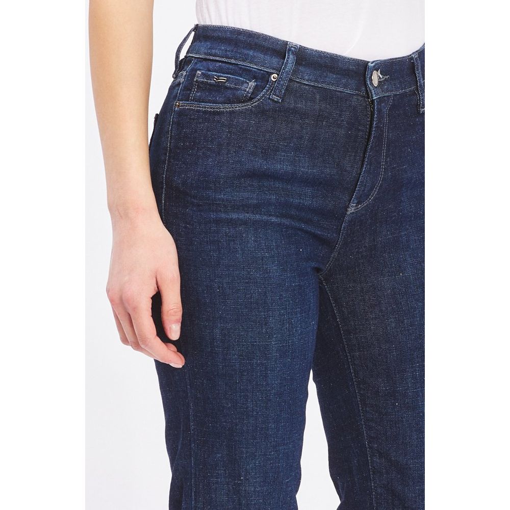 Gas Blue Cotton Flared Jeans - Eljoys Fashion 