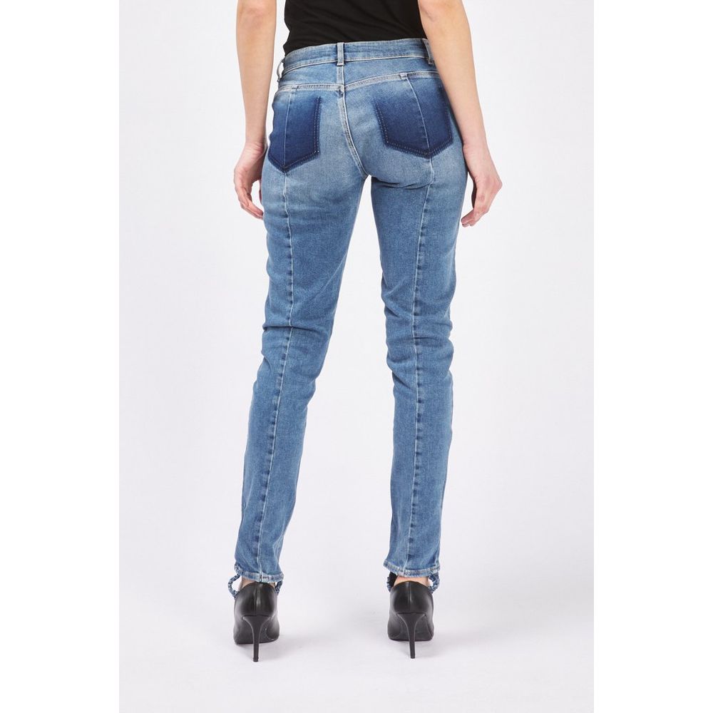 Gas Blue Cotton Slim Fit Jeans - Eljoys Fashion 