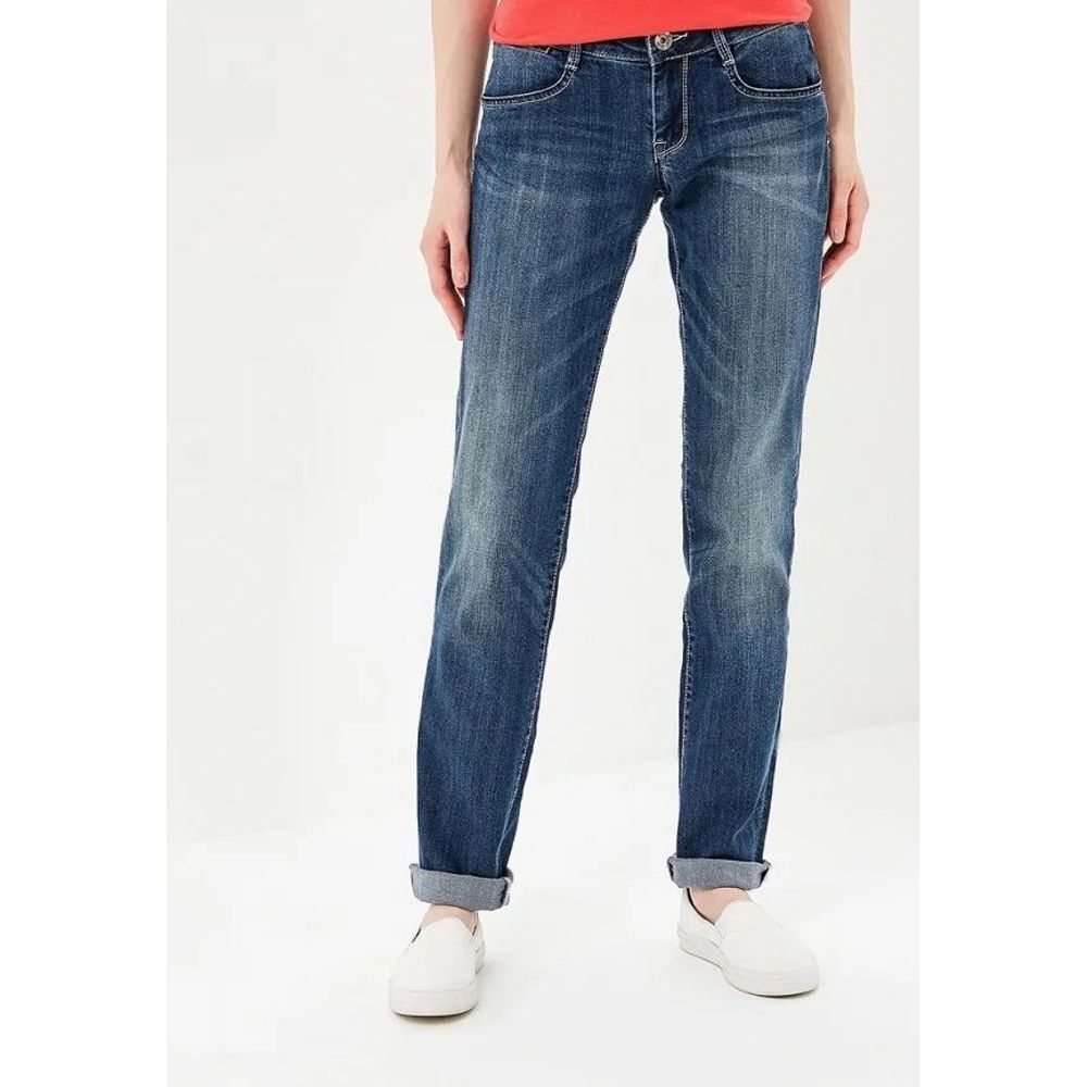 Gas Blue Cotton Straight-Leg Jeans - Eljoys Fashion 
