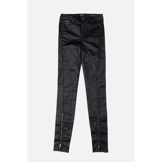 Gas Black Cotton Skinny Jeans Gas