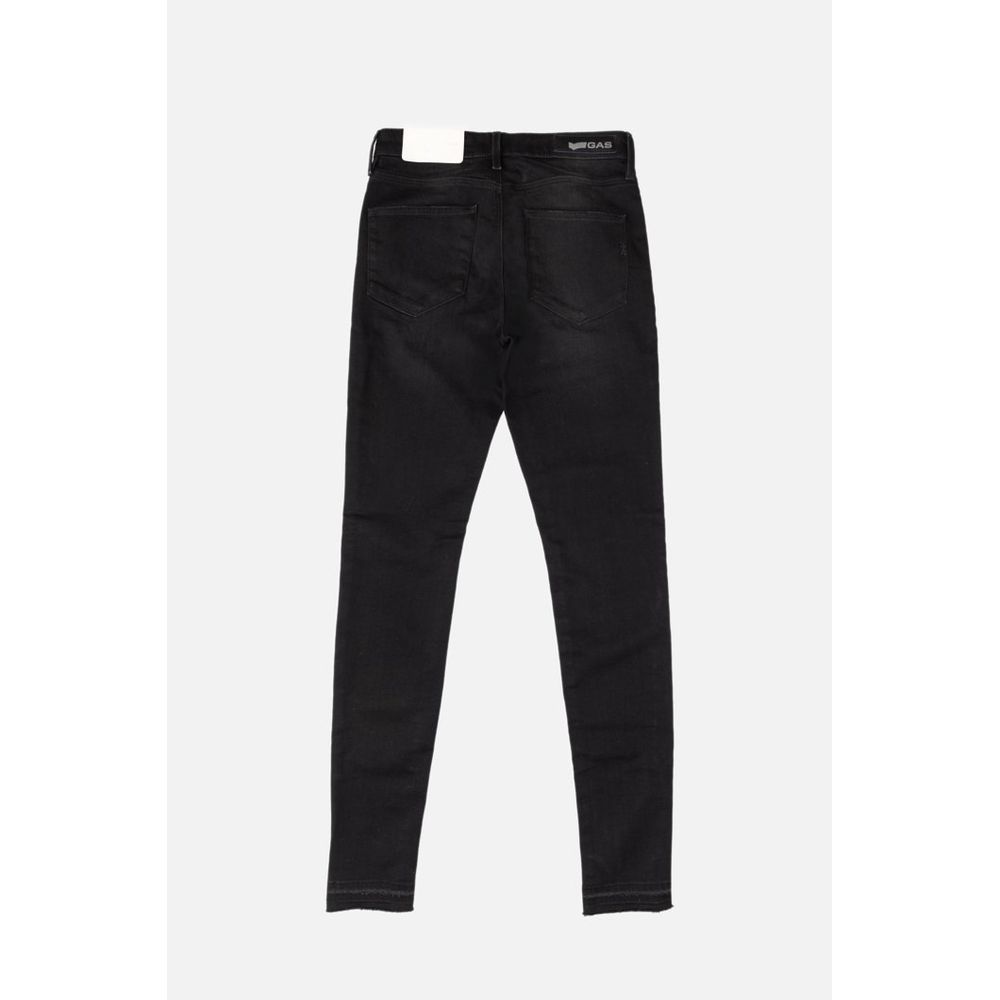 Gas Black Cotton Skinny Jeans - Eljoys Fashion 