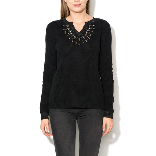 Gas Black Marabou Sweatshirt