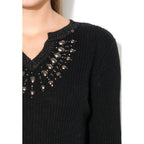 Gas Black Marabou Sweatshirt