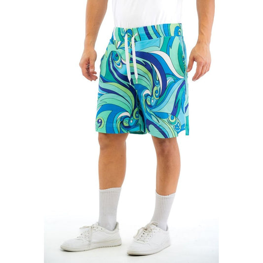 Moschino Multicolor Cotton Bermuda Shorts Moschino