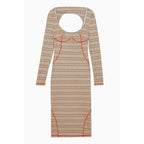 Patrizia Pepe Bicolor Nylon Casual Dress - Eljoys Fashion 