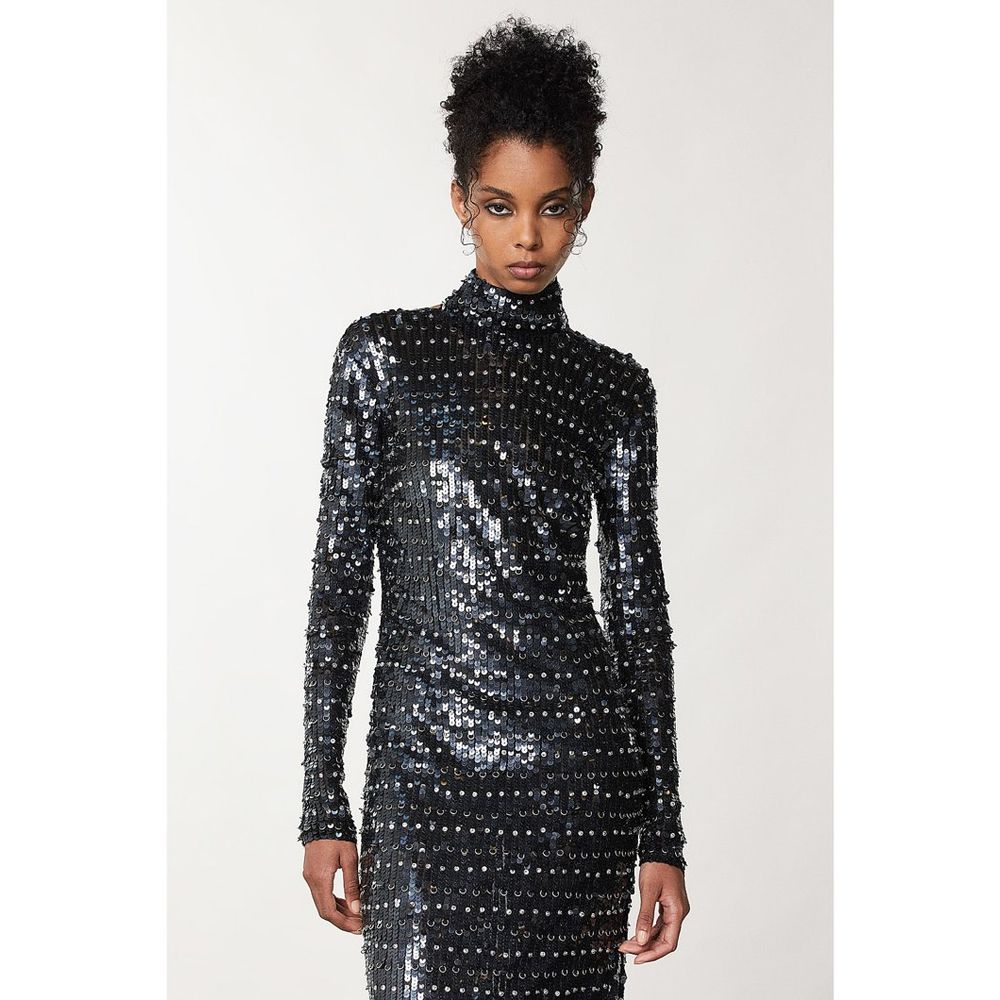 Patrizia Pepe Gold Polyamide Cocktail Dress - Eljoys Fashion 
