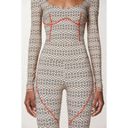 Patrizia Pepe Bicolor Polyamide Leggings