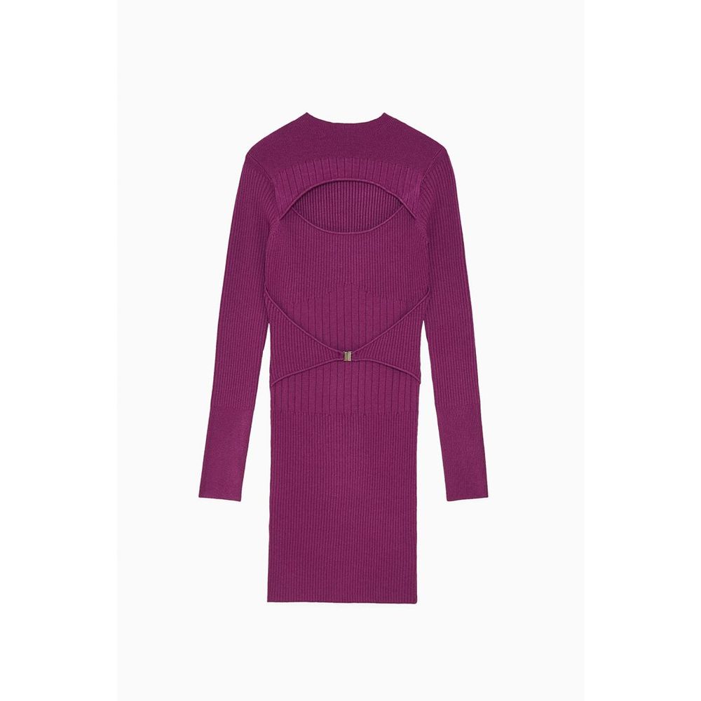 Patrizia Pepe Purple Viscose Casual Dress - Eljoys Fashion 