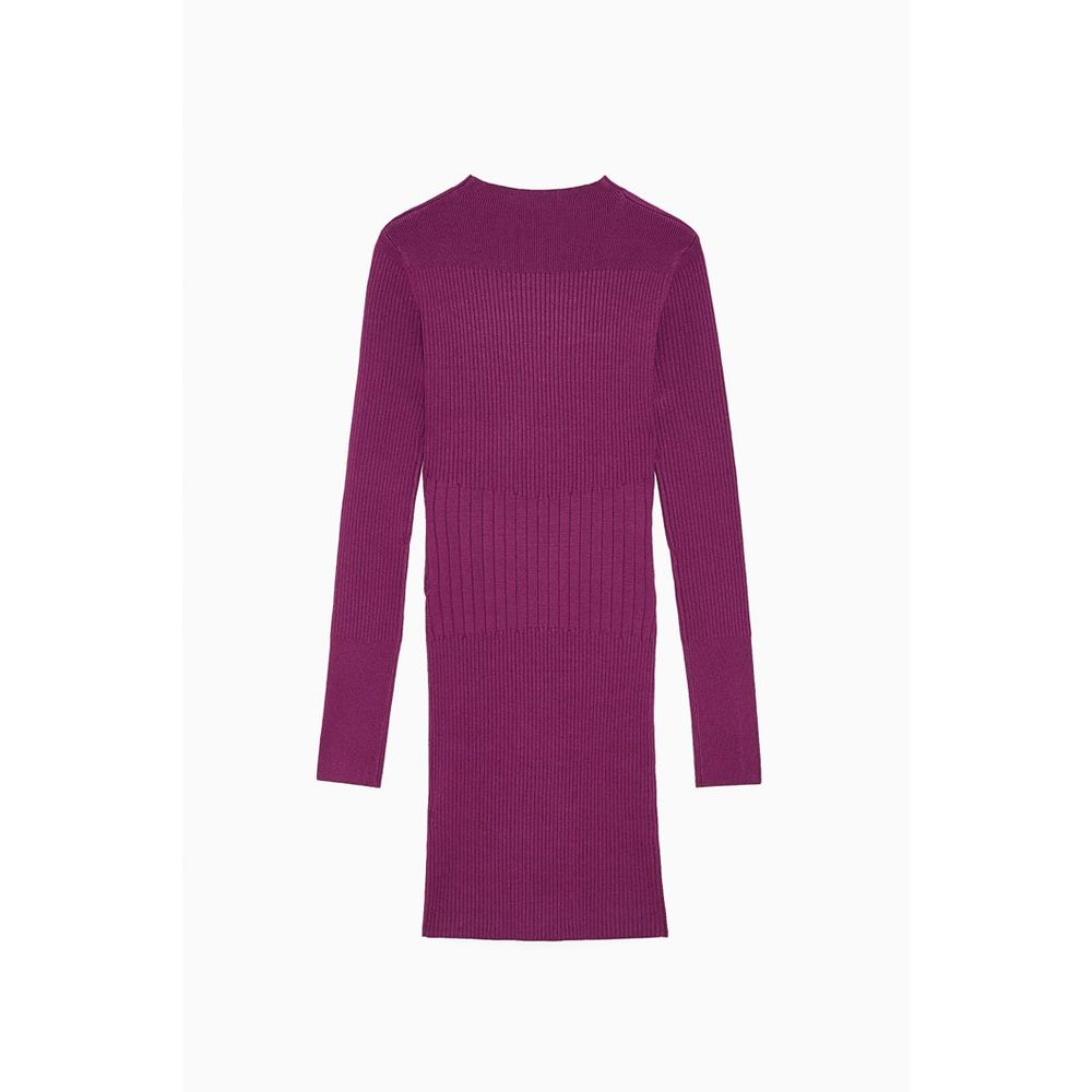 Patrizia Pepe Purple Viscose Casual Dress - Eljoys Fashion 