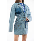 Moschino Multicolor Cotton Denim Jacket - Eljoys Fashion 