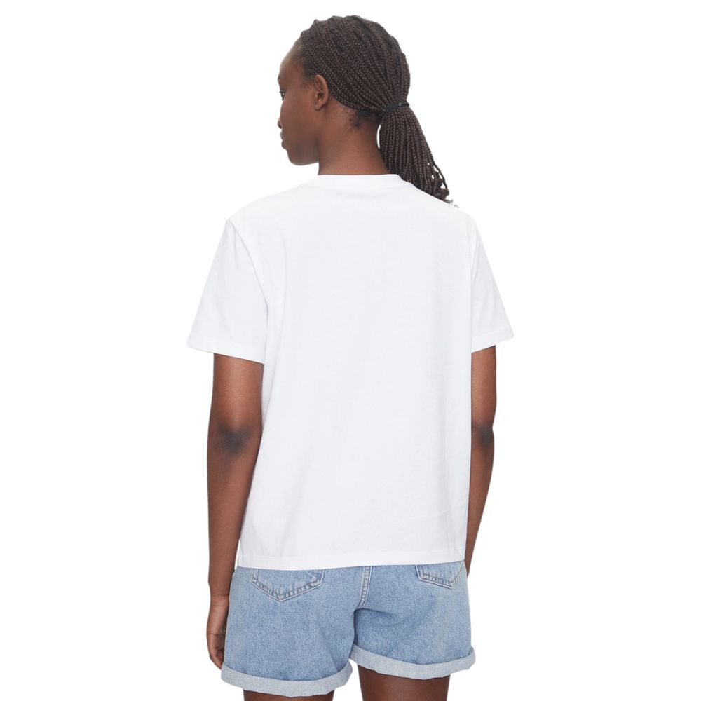 Calvin Klein Jeans White Cotton T-Shirt Calvin Klein Jeans