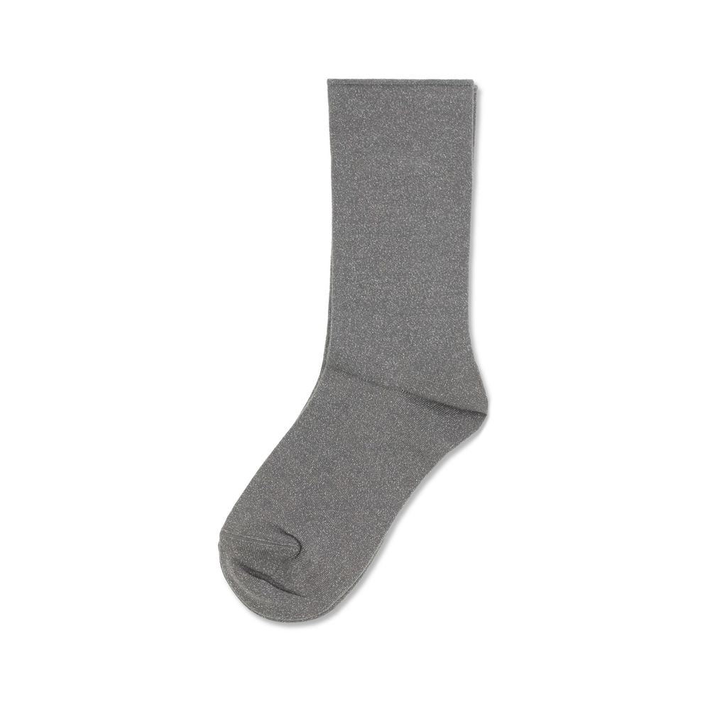 Gray silk socks from Brunello Cucinelli featuring a smooth, luxurious texture and classic design.