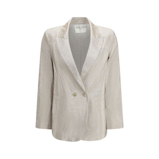 Forte_Forte Silver Cotton Blazer Forte_Forte