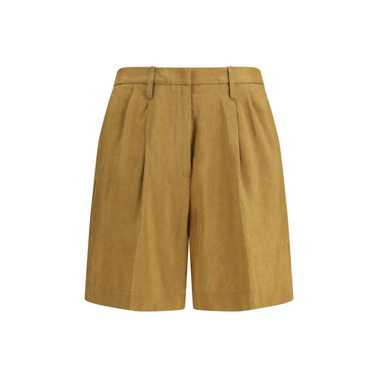 Forte_Forte Beige Linen Bermuda Shorts Forte_Forte