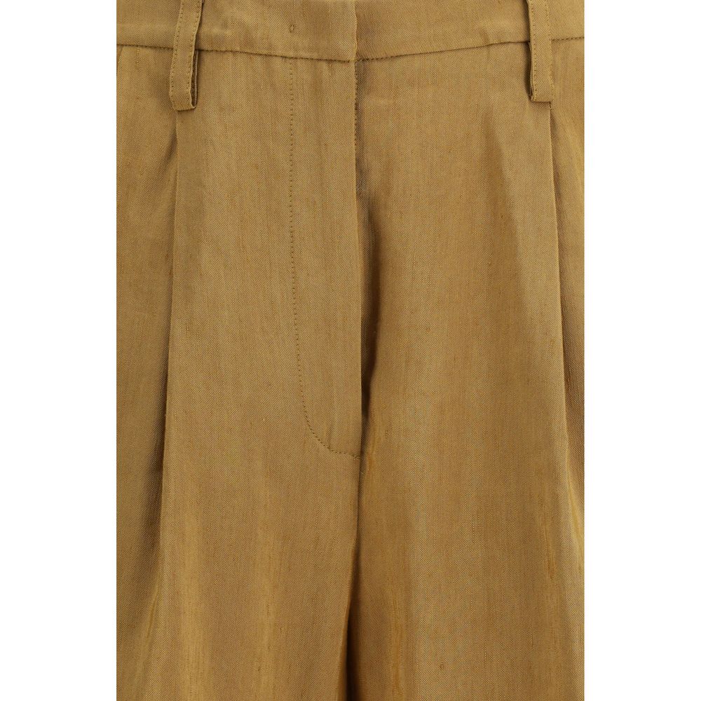 Forte_Forte Beige Linen Bermuda Shorts Forte_Forte