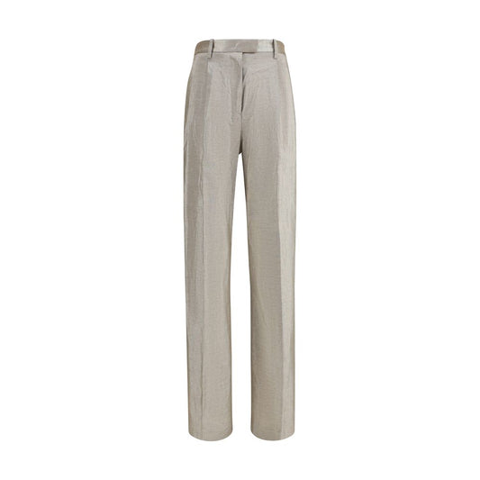 Forte_Forte Silver Polyester Casual Pants
