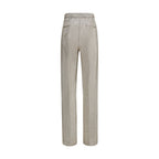 Forte_Forte Silver Polyester Casual Pants