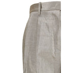Forte_Forte Silver Polyester Casual Pants