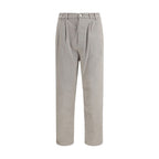 Brunello Cucinelli Beige Cotton Casual Pants Brunello Cucinelli
