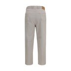 Brunello Cucinelli Beige Cotton Casual Pants Brunello Cucinelli
