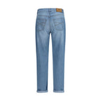 Brunello Cucinelli Blue Cotton Relaxed Fit Jeans Brunello Cucinelli