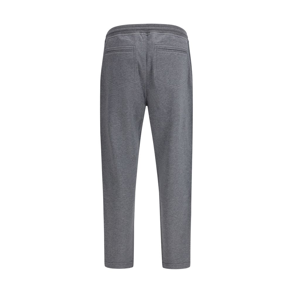 Brunello Cucinelli Gray Cotton Joggers Workout Pants