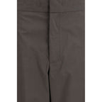 SA SU PHI Gray Cotton Casual Pants