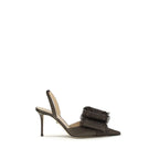 MACH & MACH brown raffia platform pumps with high heels and ankle straps, stylish and elegant footwear for women
